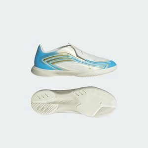 Dziecięce buty piłkarskie halowe bez sznurowadeł F50 MESSI LEAGUE Adidas