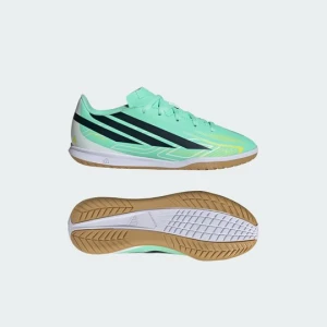 Dziecięce buty piłkarskie na halę (IN) F50 HYPERFAST CLUB Adidas zielony