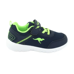 Dziecięce buty sportowe KangaRooS 02050 granatowe/zielone niebieskie