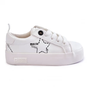 Dziecięce Buty Sportowe Sznurowane Big Star KK374222 Białe