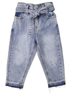 Dziecięce jeansy z wysokim stanem i elastycznym pasem ViCOLO