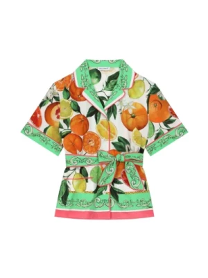 Dziecięce Koszule Wielobarwne Pomarańczowy Cytryna Dolce & Gabbana