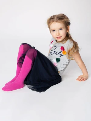 Dziecięce Rajstopy Bawełniane Julia Fuxia Marilyn