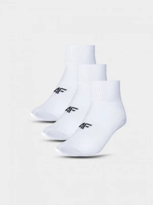 Dziecięce skarpetki (3-pack) 4F 4FJWMM00USOCU330 - białe 4F JUNIOR