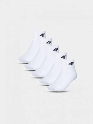 Dziecięce skarpetki (5-pack) 4F 4FJWMM00USOCU295 - białe 4F JUNIOR