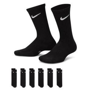 Dziecięce skarpety za kostkę z amortyzacją Nike Everyday (6 par) - Czerń