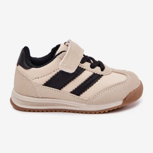 Dziecięce Sneakersy Buty Sportowe Na Rzep Beżowe beżowy Inna marka