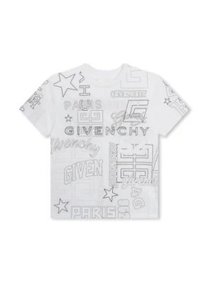 Dziecięcy T-shirt z Logo w Białym Givenchy