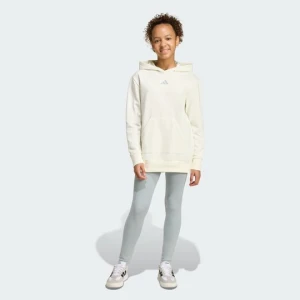 Dziecięcy zestaw bluzy z kapturem i spodni dresowych Adidas biały