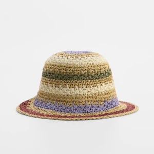 Dziergany kapelusz bucket hat w paski House