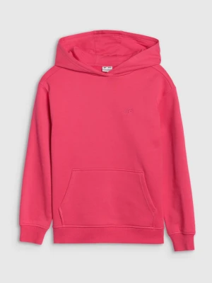 Dziewczęca bluza dresowa nierozpinana bez kaptura 4F 4FJWSS25TSWSF1854 - różowa 4F JUNIOR