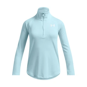 Dziewczęca bluza treningowa nierozpinana bez kaptura Under Armour Tech Graphic 1/2 Zip - niebieska