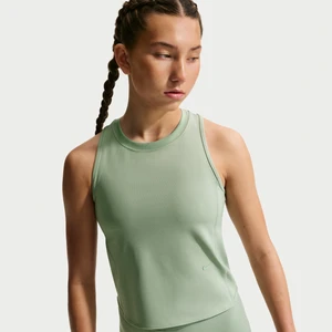 Dziewczęca dzianinowa koszulka bez rękawów Nike MAVN Dri-FIT - Zieleń