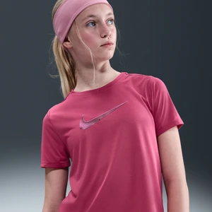 Dziewczęca koszulka z krótkim rękawem Nike One Classic - Fiolet