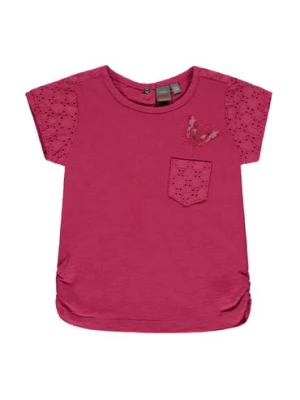 Dziewczęca koszulka z krótkim rękawem różowa Kanz