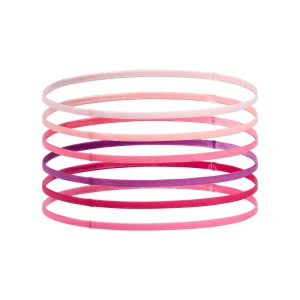 Dziewczęca opaska na głowę treningowa (6-pak) Under Armour G Mini Elastic 6PK - multikolor