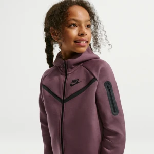 Dziewczęca rozpinana bluza z kapturem Nike Tech Fleece - Fiolet