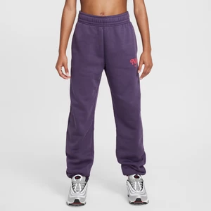 Dziewczęce joggery z dzianiny Nike Sportswear - Fiolet