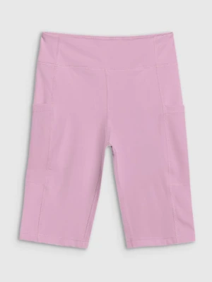 Dziewczęce kolarki trekkingowe 4F 4FJWSS25TFSHF0857 - różowe 4F JUNIOR