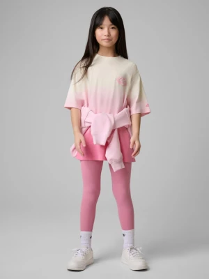 Dziewczęce legginsy 4F 4FJWSS26TTIGF270 - różowe 4F JUNIOR