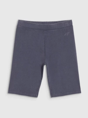 Dziewczęce legginsy kolarki 4F 4FJWSS25TSTIF001 - granatowe 4F JUNIOR