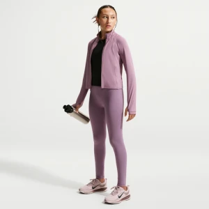 Dziewczęce legginsy o pełnej długości z wysokim stanem Nike Mavn - Fiolet