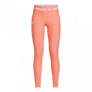 Dziewczęce legginsy treningowe Under Armour HeatGear Armour Leggings - pomarańczowe
