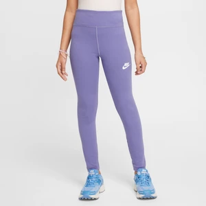 Dziewczęce legginsy z wysokim stanem Nike Classic - Fiolet