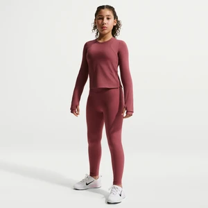 Dziewczęce legginsy z wysokim stanem Nike MAVN Dri-FIT - Czerwony