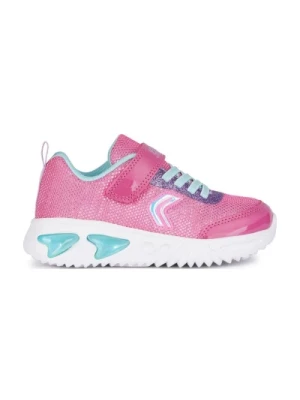 Dziewczęce Różowe Sneakers Fuchsia Aqua Geox