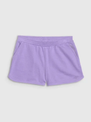 Dziewczęce spodenki dresowe 4F 4FJWSS25TSHOF602 - fioletowe 4F JUNIOR