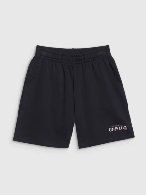 Dziewczęce spodenki dresowe 4F 4FJWSS25TSHOF618 - czarne 4F JUNIOR