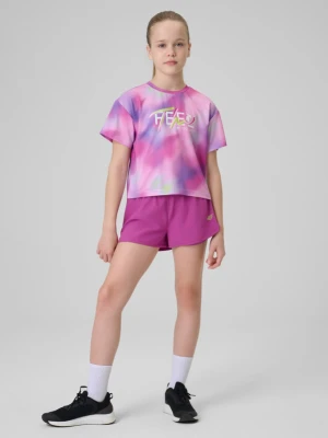 Dziewczęce spodenki treningowe 4F 4FJRSS26TFSHF1696 - multikolor 4F JUNIOR