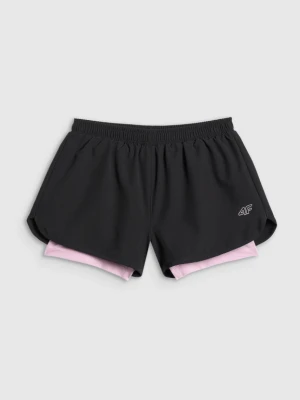 Dziewczęce spodenki treningowe 4F 4FJRSS26TFSHF1696 - multikolor 4F JUNIOR