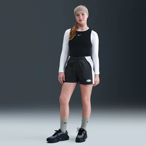 Dziewczęce spodenki z tkaniny Nike Sportswear - Czerń