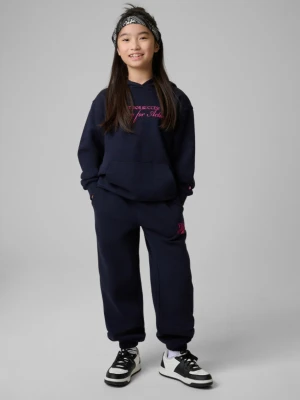Dziewczęce spodnie dresowe 4F 4FJRSS26TTROF1878 - granatowe 4F JUNIOR