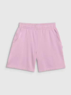 Dziewczęce spodnie dresowe 4F 4FJWSS25TSHOF483 - różowe 4F JUNIOR