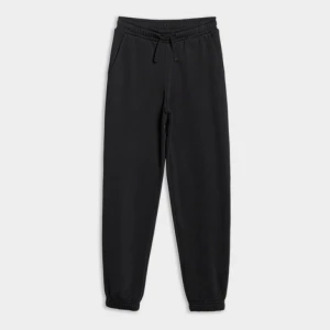 Dziewczęce spodnie dresowe joggery 4F 4FJWMM00TTROF1189 - czarne 4F JUNIOR