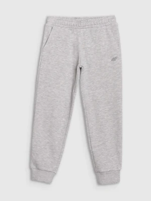 Dziewczęce spodnie dresowe joggery 4F 4FJWSS25TTROF1099 - szare 4F JUNIOR