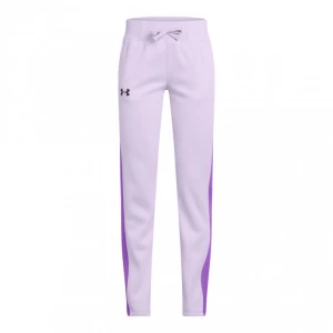 Dziewczęce spodnie treningowe Under Armour Fleece Pants - fioletowe
