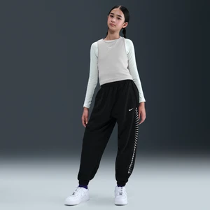 Dziewczęce spodnie z dzianiny Dri-FIT Nike - Czerń