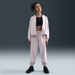 Dziewczęce spodnie z dzianiny Dri-FIT Nike - Fiolet