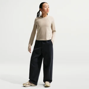 Dziewczęce spodnie z wysokim stanem z dzianiny Nike MAVN Therma-FIT - Czerń