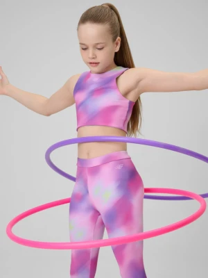 Dziewczęcy biustonosz treningowy 4F 4FJRSS26USBAF279 - multikolor 4F JUNIOR