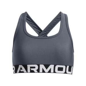 Dziewczęcy biustonosz treningowy Under Armour G Crossback Bra - szary