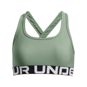 Dziewczęcy biustonosz treningowy Under Armour G Crossback Bra - zielony