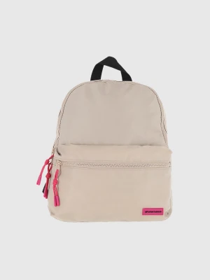 Dziewczęcy plecak szkolny 8l 4F 4FJWSS25ABACF410 - beżowy 4F JUNIOR