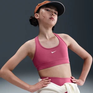 Dziewczęcy stanik sportowy Nike Swoosh - Fiolet