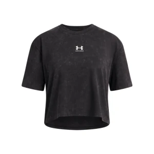 Dziewczęcy t-shirt Under Armour UA Rival Wash - czarny