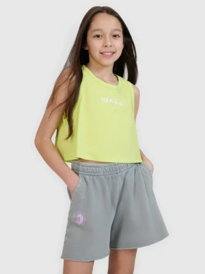 Dziewczęcy top 4F 4FJWSS25TSLEF112 - zielony 4F JUNIOR